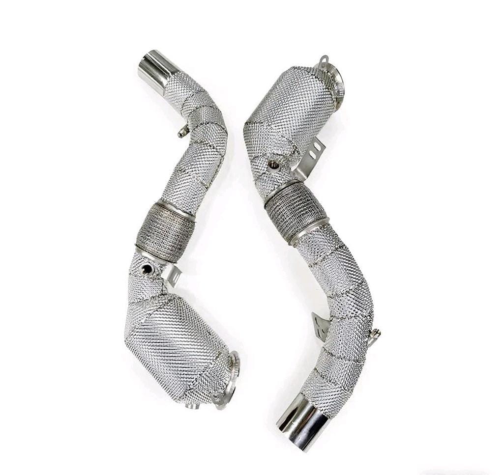 Catted Downpipes w/ Heatshield – BMW M550i (2017–2022 N63 4.4T)