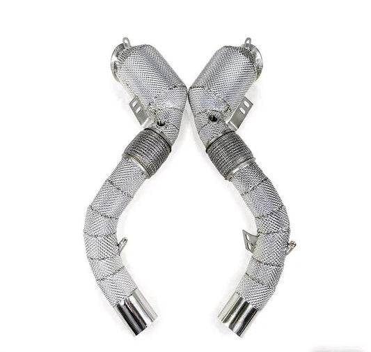 Catted Downpipes w/ Heatshield – BMW M550i (2017–2022 N63 4.4T)