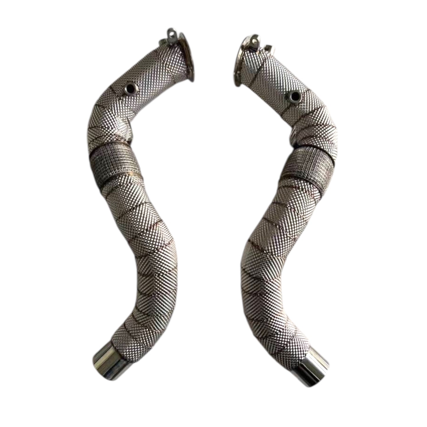 Catless Downpipes w/ Heatshield – BMW M550i (2017–2022 N63 4.4T)